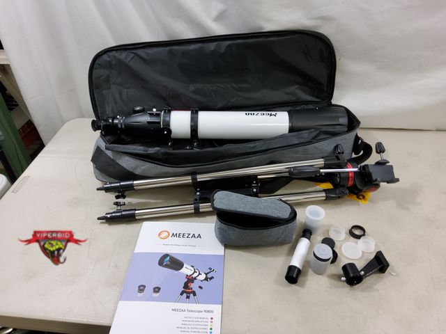 Lot 7-130833 - Meezaa Telescope 90800 with stand.