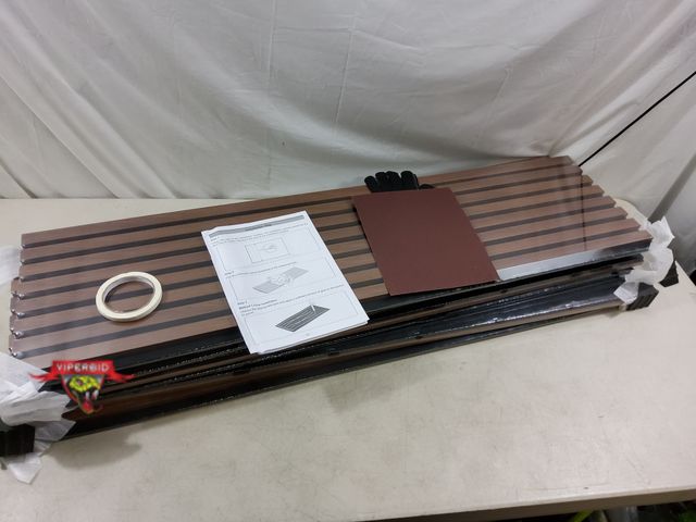 Lot 7-133400 - Vellorise 6-Pack Accoustic wood slat wall panels.47-1.4" X 12-5/8".