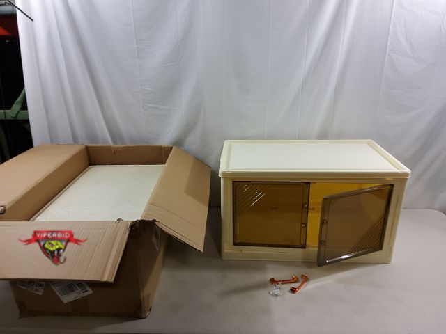 Lot 7-123631 - (4) Stackable 2-Door bins. 24-3/4" X 14-1/2" X 14-1/4"H.