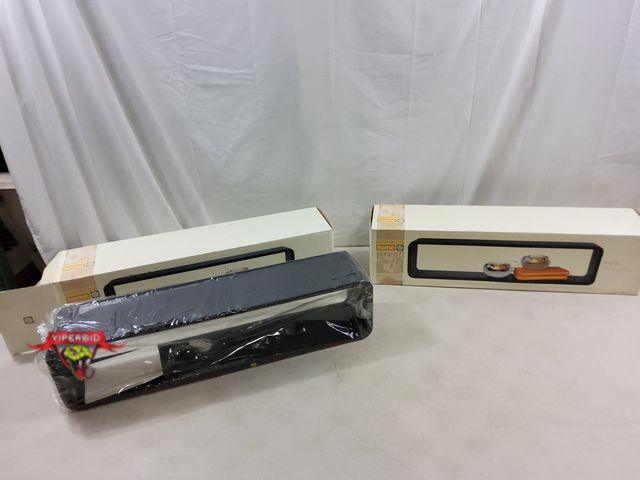 Lot 7-123389 - (2) Contemporary Home black finish shelves. 6"H X 24"W X 5"D.
