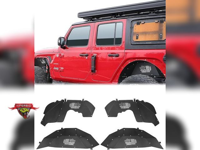 Lot 7-130921 - Retail value $209! New! Roader Front + Rear Inner Fender Liners for Jeep Wrangler JL JLU 2018+.