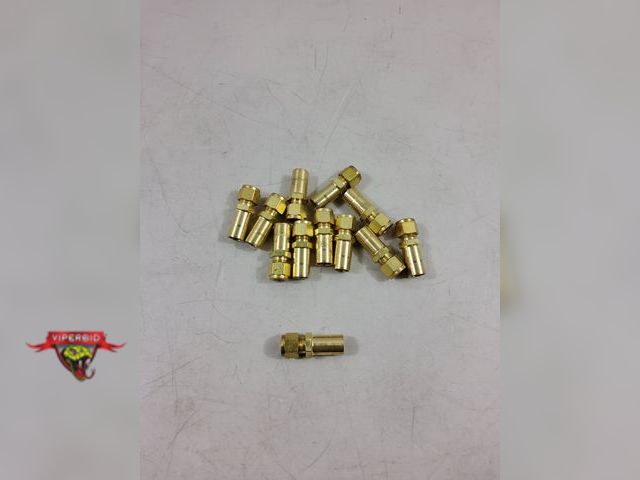 Lot 7-123368 - (12) Swagelok brass compression fittings. 2"L. 3/8"ID X 1/2" ID.