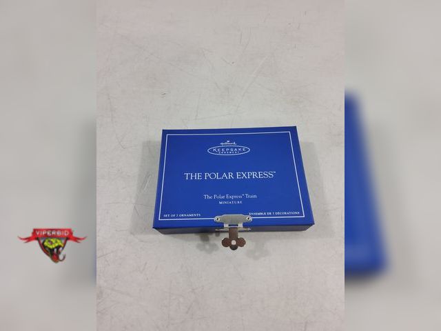Lot 7-123497 - Set of 7 - Hallmark Keepsake The Polar Express Train miniatures.