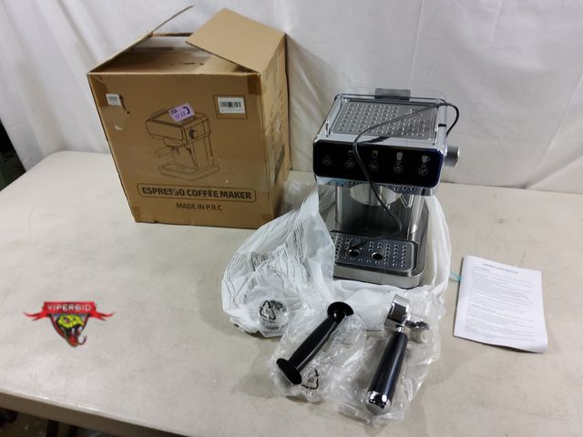 Lot 7-133719 - Counter Top Espresso Machine. Tested to power on. (9-1/4"W x 11"D x 12-3/4T)