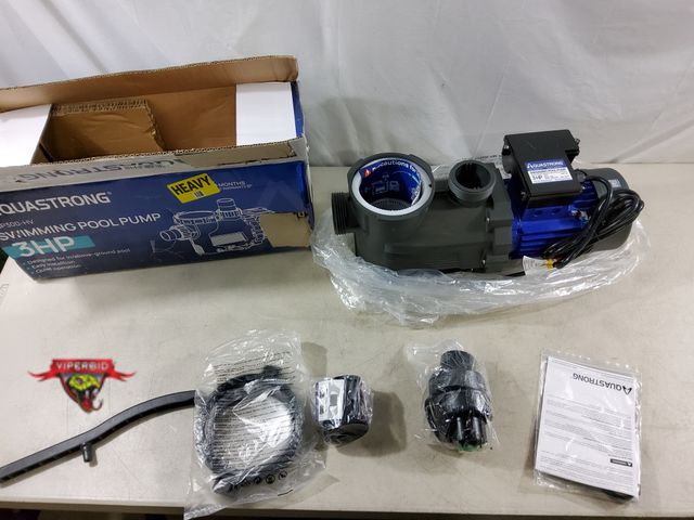 Lot 7-133926 - Aquastrong PSP300-HV Swimming pool pump. 3HP. Unable to test.
