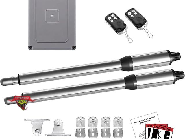 Lot 7-130892 - New! Retail value $260! C01 Automatic Gate Opener with Remote Complete Kit for Swing Gate Up to 440l...