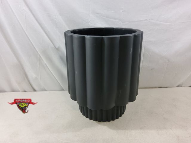 Lot 7-132807 - Plastic outdoor planter Overall dimensions: 13-1/2" Dia. X 16"H.