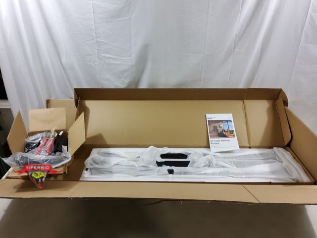 Lot 7-123751 - New! Zylorix 36" Cable raing system for residential products. 2 bar - 3 posts.