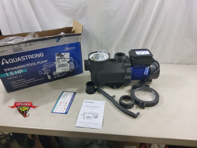 Lot 7-131180 - Aquastrong swimming pool pump. 1.5HP. Model PSP150T-LV.
