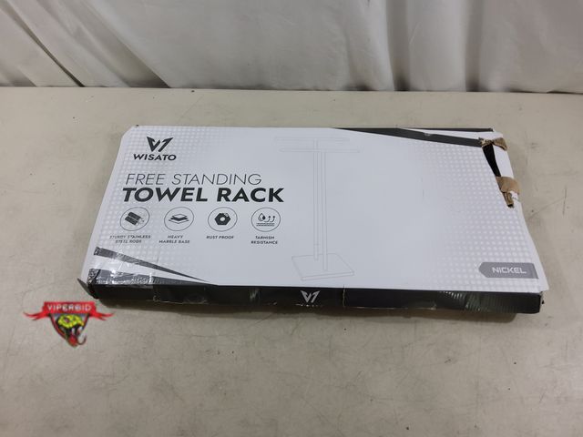 Lot 7-134742 - Freestanding Towel Rack.  (19"W x 8"D x 34-1/4"T)