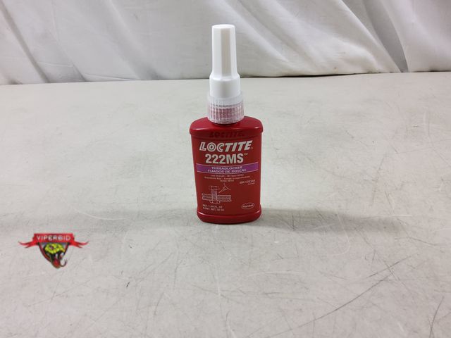 Lot 7-132495 - New! Loctite 222MS threadlocker. 50 ml / 1.69 fl. oz. Use by date: 5/26.