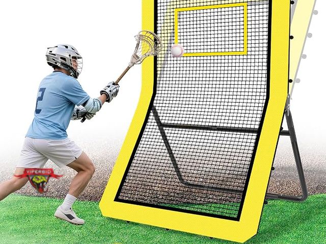 Lot 7-134452 - Happy Jump 7x4 FT Lacrosse Rebounder Net.