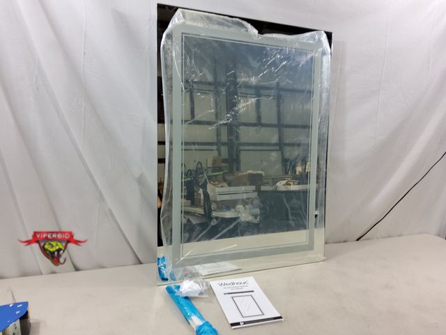 Lot 7-133279 - Wedhouc 24" X 32" Led bathroom mirror. anit-fog, 3 color dimmable. Model C12432.