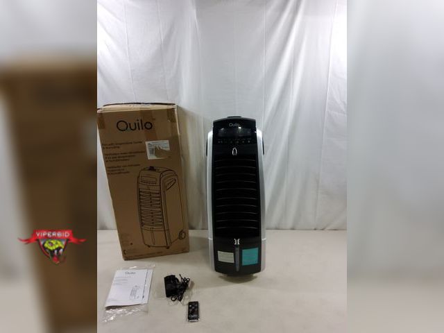 Lot 7-123637 - Quilo fan with evaporative cooler and humidifier. Model QE1S. Plugged in to power on.