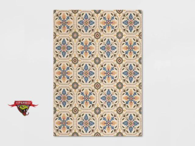 Lot 7-131735 - Threshold 7'x10' Medallion Woven Outdoor Area Rug.
