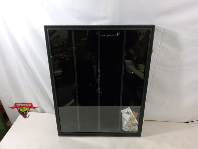 Lot 7-131331 - Wall mounted Lockable display frame for sports cards. 30-3/4" X 20-1/4"H.
