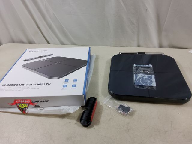 Lot 7-134554 - Retail value $239! HumeHealth body compostition analyzer smart scale.  Model Hume Pod. Tested to pow...