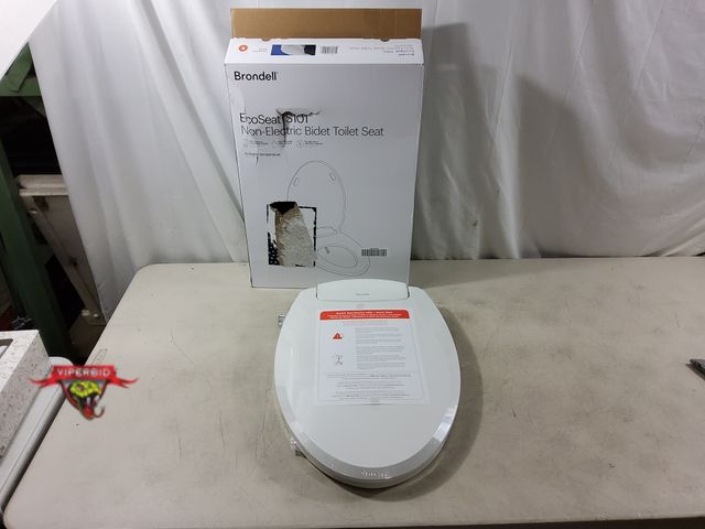Lot 7-135820 - Looks new! Brondell ecoseat S101 non-electric bicet toilet seat.