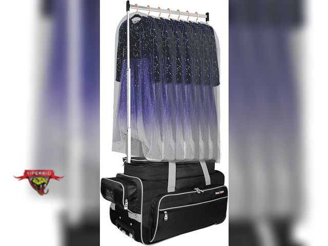 Lot 7-130973 - Retail $110! Heendzoo 24" Rolling Duffel Bag with Garment Rack. (24"W x 15"D x 14"T)