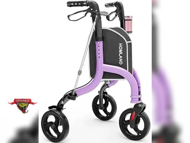 Lot 7-133735 - Retail $148! Homland 3-Wheel Foldable Adjustable Height Walker.