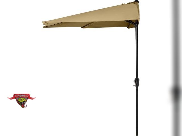 Lot 7-131297 - AbcCanopy 9 ft. Half umbrella for patios, decks, gardens and more.