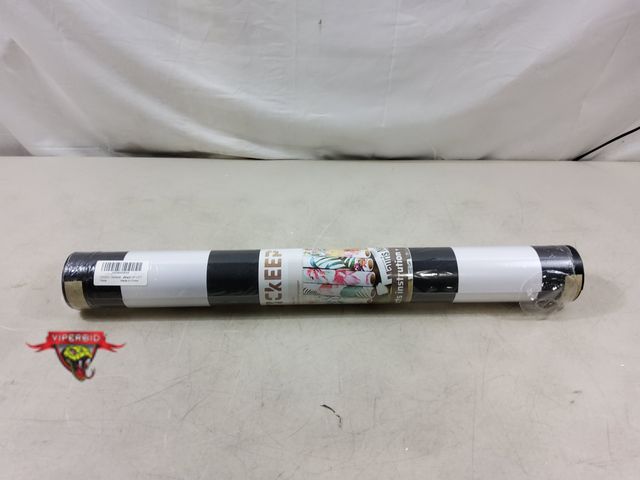 Lot 7-130658 - New! Stickeep peel and stick checkered wallpaper / contact paper.  24" X 315".