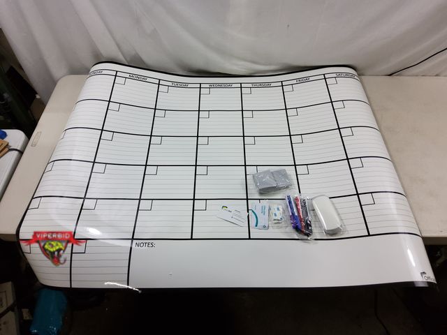 Lot 7-131230 - (1) Month Dry Erase Poster. (47.75" x 36")