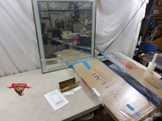 Lot 7-132766 - Yeelait backlit &amp; front lighted led mirror dimmable light and defogger. 28" X 32".