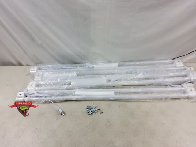 Lot 7-131723 - 4 Pack - 4FT LED Shop Light, Linkable Utility Shop Lights. Plug-in. All tested.  Model SLA-1104. 42W...