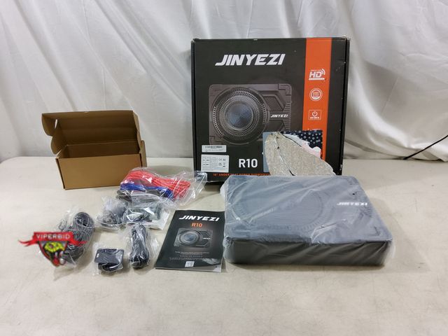 Lot 7-132584 - Retail value $139! Jinyezi 10" 1200W Under Seat Car Subwoofer.  Model R10. 90dB.