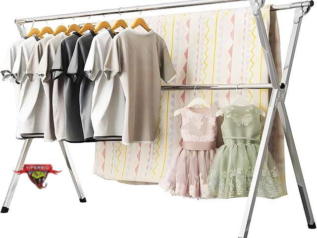 Lot 7-134961 - Uryan 79"  laundry drying rack.