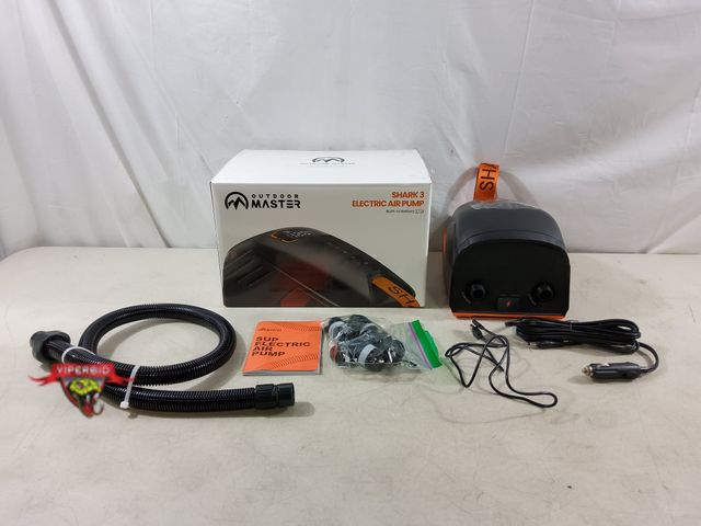 Lot 7-134043 - Retail value $169! Outdoor Master Shark 3 Electric pump. 12V/15.8V DC &amp; Type-C Input.