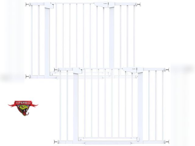 Lot 7-131343 - Retail $175!  2 Pack Cumbor 29.7-46" Walk Through Baby Safety Gates. 30.5"H.