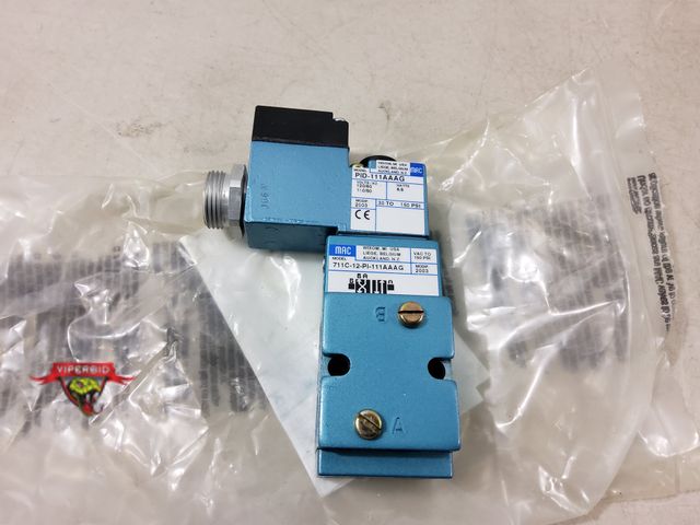 Lot 7-131559 - Mac Valve 711C-12-PI-111AAAG with PID-111AAAG.