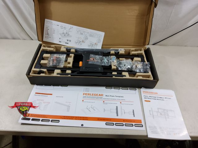 Lot 7-133846 - Perlgear full-motion tv wall mount for 42"-90" Tv's.  Model PGLF16