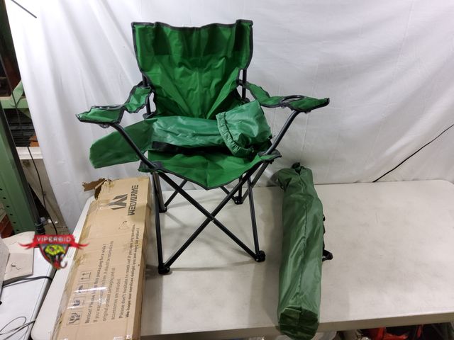Lot 7-132862 - (2) Weidiorme lightweight folding camping chairs. 15"D x 17.7"W x 31.5"H
