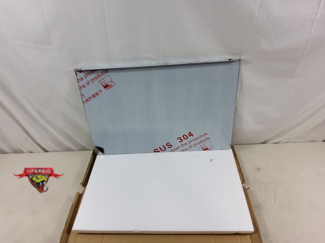 Lot 7-133658 - 23-1/2" X 15-7/8" Stainless steel cutting board with countertop lip.
