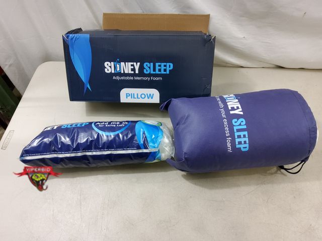 Lot 7-130099 - Sidney Sleep queen size adjustable memory foam pillow.