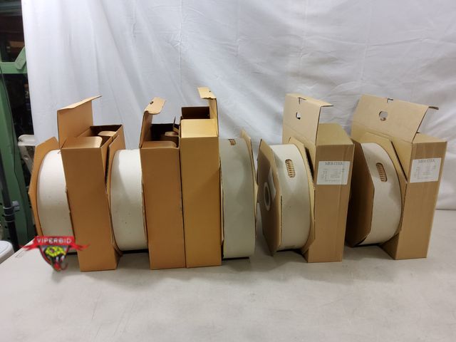 Lot 7-130848 - New! (2) Spools of 5,000 Meritek CF25-000JTR Resistors, (2) Spools of 5,000 Paccom RD25T Carbon Film...