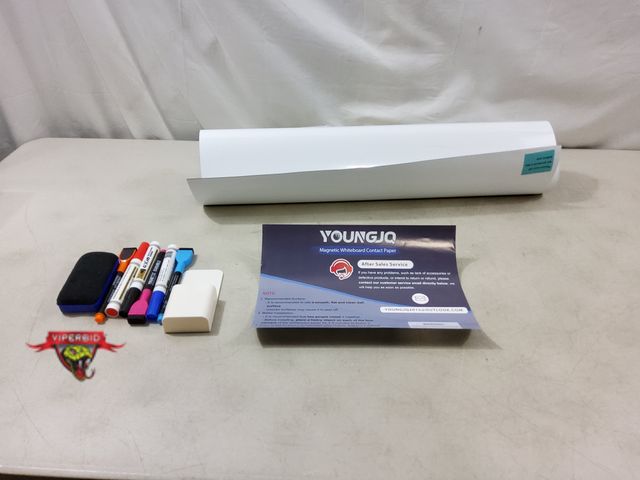 Lot 7-130836 - Youngjq  Magnetic Dry Erase Sheet for Wall 42" x 24".