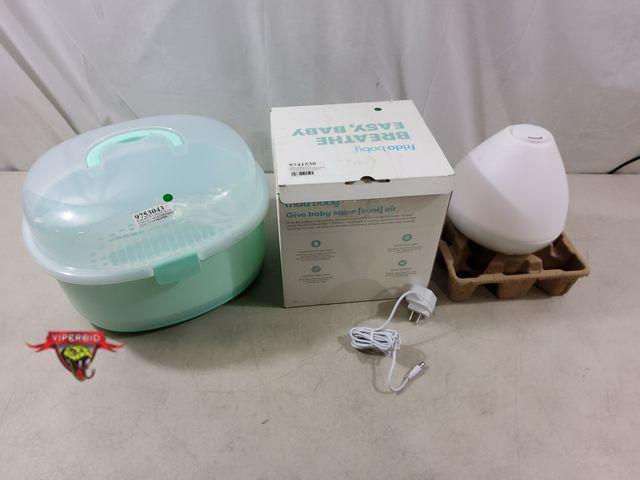 Lot 7-134782 - Frida Baby 3 in 1 Humidifier, Diffuser, and Night Light. (8"W x 9"d x 8"T) Appears slightly used, te...