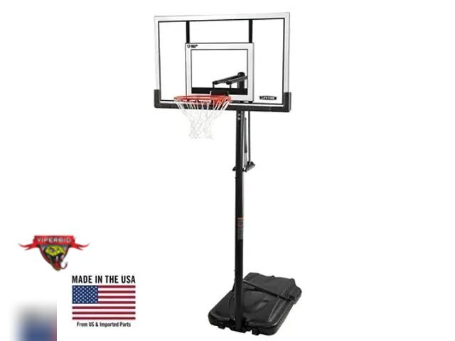 Lot 7-132937 - Lifetime 52" Power Lift basketball system. Model 90228.