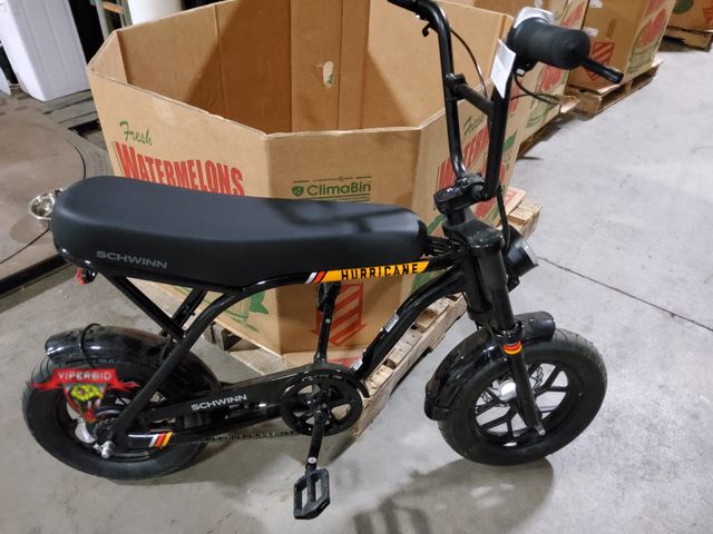 Lot 7-132933 - NO Battery included. Huffy Hurricane compact electric bike. 14" Wheels. Will Ride up to 17.5 MPH. Di...