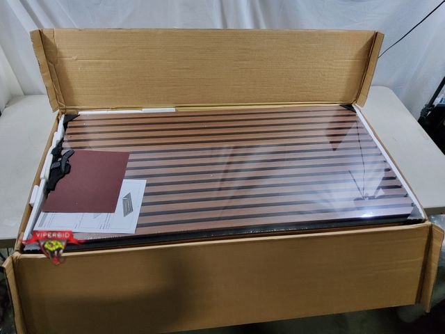 Lot 7-135038 - New! (2) Vellorise acoustic woold slat wall panels. 24" X 47-1/4"H.