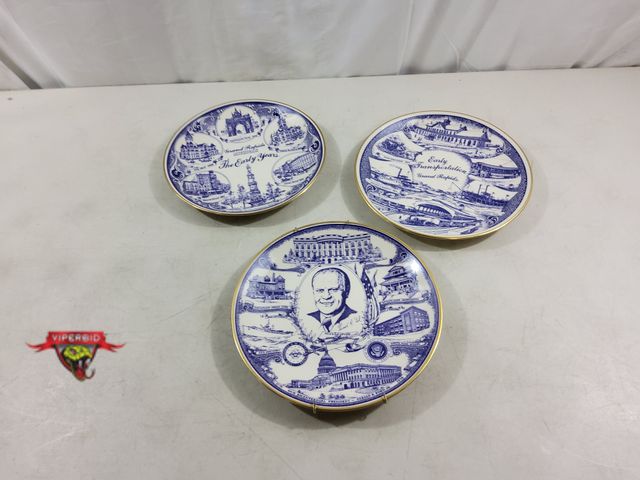 Lot 7-123588 - Vintage! (3) Assorted Gorham fine china 10.5" Grand Rapids, MI Collector Plates.