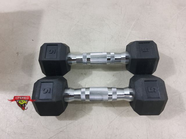 Lot 7-131503 - (2) 5 lb. dumbbells.