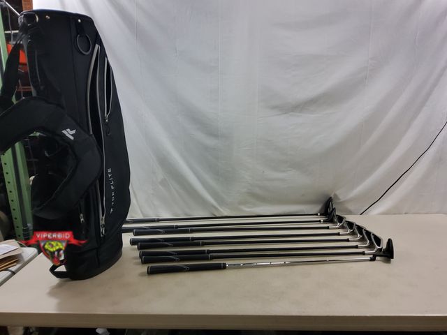 Lot 7-131893 - Used - Good condition. Top Flite Senior Flex golf club set with bag. Includes: Putter, 3Wood, Wedge,...