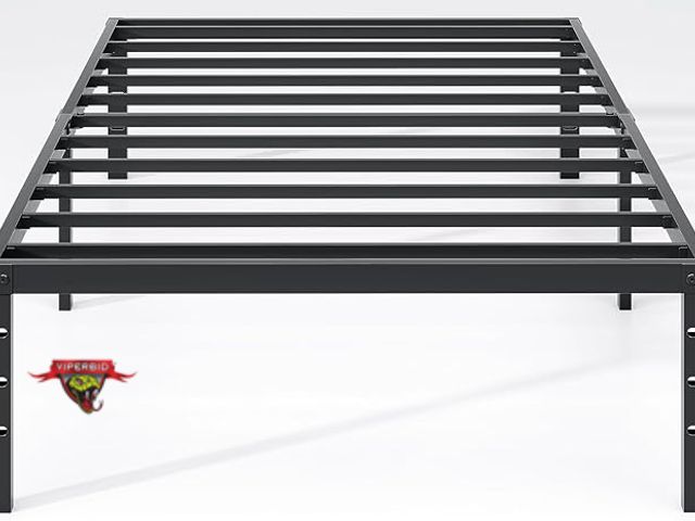 Lot 7-130745 - New! Joto metal twin size platform bed frame.