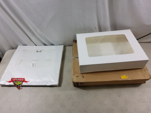 Lot 7-134672 - (10) Paper Boxes with Plastic Window. (19"W x 14"D x 4-1/4"T)