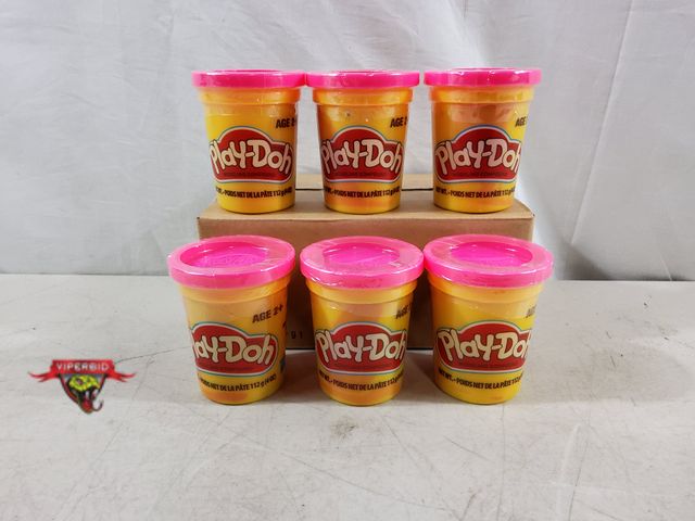 Lot 7-133620 - (6) 4oz Cans of Rubine Red Play-Doh